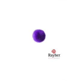 Paarse pompon 10 mm van Rayher