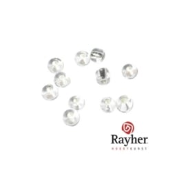 Doorzichtige rocaille met zilverkern 2,6mm van Rayher