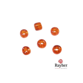 Oranje rocaille 2,0 mm Transparant van Rayher