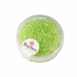 Green Rocaille transparent 2,6 mm from Rayher