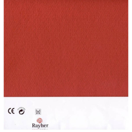 Rood textielvilt soft 30 x 45 cm van Rayher
