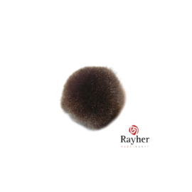 Bruine pompon 20 mm van Rayher