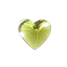 Groen polyester hart