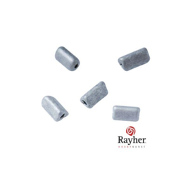 Zilverkleurige metallic triangel rocailles 7x3,5mm van Rayher