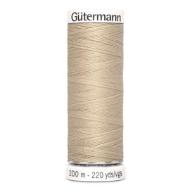 Nr 186 Beige Gutermann alles naaigaren 200 m