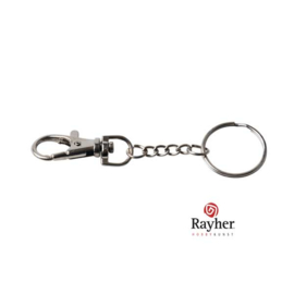 Zilverkleurige sleutelhanger van Rayher