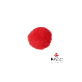 Red pompon 15 mm from Rayher