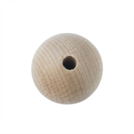 Big round wooden bead 50 mm