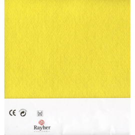 Geel textielvilt soft 30 x 45 cm van Rayher