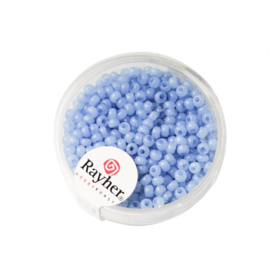 Lichtblauwe Rocaille 2,6 mm Albast van Rayher