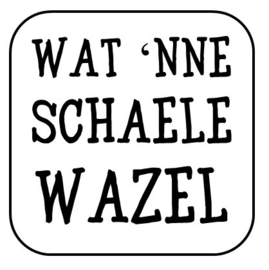 Onderzetter "wat 'nne schaele ..."