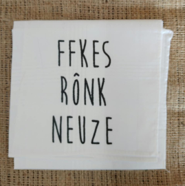 Zakdoek "ffkes rônk neuze"