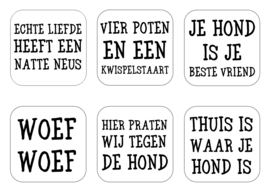 Onderzetters hond set