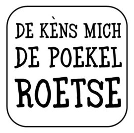 Onderzetter "de kéns mich ..."