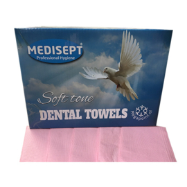 Medisept Dental Towels Soft Tone Kleur Roze Extra Zachte Kwaliteit 125 stuks