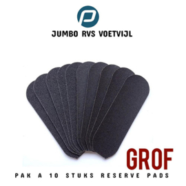 Jumbo Voetvijl Pads Grof pak 10 stuks