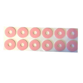 Podo Colonia Foam/Vilt Ringen Roze RondGROOT Zelfklevend 12 stuks
