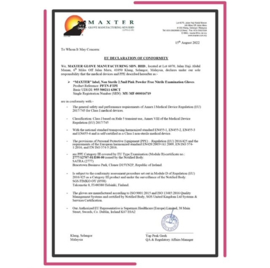MAXTER NITRILE POEDERVRIJ PINK MAAT XSmall