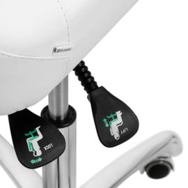 GIOVANNI Tabouret 1005 | Vierkant kussen | WIT