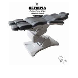 Behandelstoel Olympia met gedeelde beendelen  Royal Mint Groen