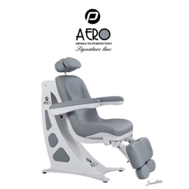 Pedicure Behandelstoel Aero in Grijs ( verzendkosten inbegr ) + gratis 	 Beugel voor Opvangschaal