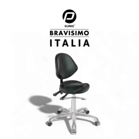 TABOURET BRAVISIMO ITALIA WIT, ZWART