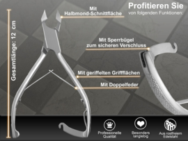 Kopkniptang rvs, 14 cm