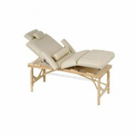 Luxe veelzijdige massagetafel, crème kleur