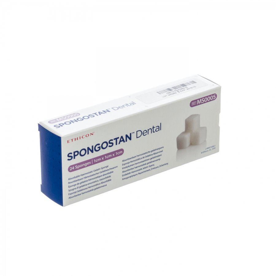 SPONGOSTAN™ Haemostatische Gelatinespons - (10x10x10 mm) 24 stuks