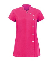 Tuniek asymmetrical roze stretch maat 38 tot 46