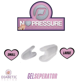 PClinic No Pressure Siliconen Gel Seperator Maat L per Paar