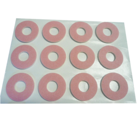 Podo Colonia Foam/Vilt Ringen Roze Rond Groot Zelfklevend  6 stuks