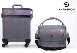 CHAMELEON PURPLE VISAGIE KOFFER CLINIC CLUB FOLLOW ME LINE HOOG ZEER LUXE MODEL