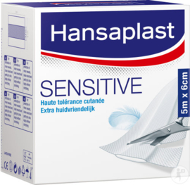 Hansaplast Sensitive Pleisters 5m x 6cm Hypoallergene Wondbescherming