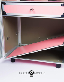 PodoMobile Maxi Pedicure Trolley Sweet Pink ( uitverkocht )