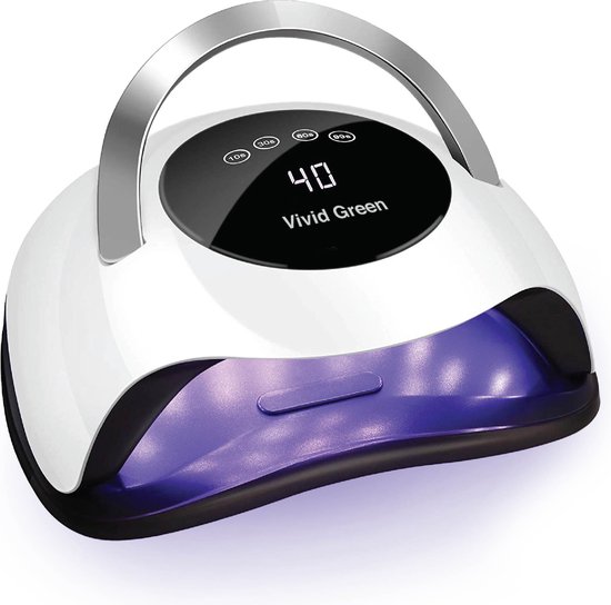 Nagellamp voor Gellak 120W - UV Lamp Gelnagels - Gellak - Led Lamp Nagels - Nageldroger - Nagellak Droger - 120W - Vivid Green