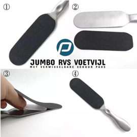 Jumbo Voetvijl RVS