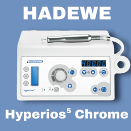Hadewe Hyperios 5 Chrome met led licht in het handstuk + gratis pedicuretas
