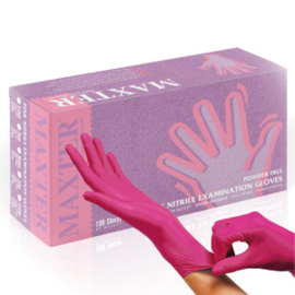 MAXTER NITRILE POEDERVRIJ PINK MAAT S