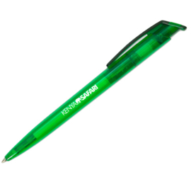 Pen gemaakt van gerecyclede plastic flessen, groen
