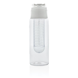 Afsluitbare waterfles met infuser, wit