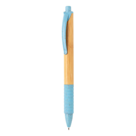 Bamboe & tarwestro pen, blauw