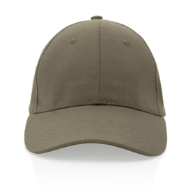 Impact 6 panel 280gr gerecycled katoenen cap, AWARE™ tracer, groen