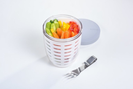 Fruit en Veggie-pot Ellipse, Wit