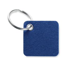 RPET vilten sleutelhanger, blauw