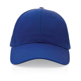 Impact 6 panel 190gr gerecycled katoenen cap, AWARE™ tracer, blauw