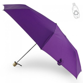 Mini Storm Paraplu Met Bamboo Handvat, Gemaakt Van RPET