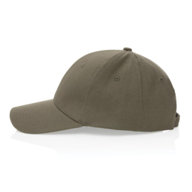 Impact 6 panel 280gr gerecycled katoenen cap, AWARE™ tracer, groen