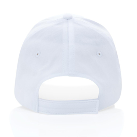 Impact 6 panel 190gr gerecycled katoenen cap, AWARE™ tracer, wit