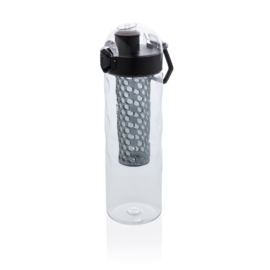 Honeycomb afsluitbare lekvrije waterfles met infuser, zwart